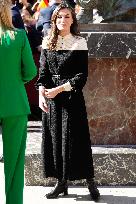 Royals Visit Caravacas de la Cruz - Spain