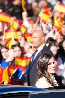 Royals Visit Caravacas de la Cruz - Spain