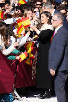 Royals Visit Caravacas de la Cruz - Spain