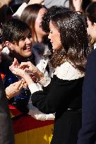 Royals Visit Caravacas de la Cruz - Spain