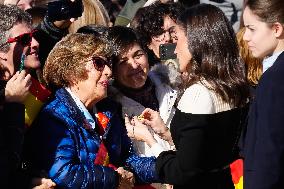 Royals Visit Caravacas de la Cruz - Spain