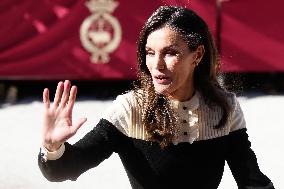 Royals Visit Caravacas de la Cruz - Spain