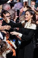 Royals Visit Caravacas de la Cruz - Spain