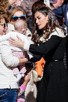 Royals Visit Caravacas de la Cruz - Spain