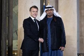 Emmanuel Macron welcomes UAE President for a Work Dinner - Paris RL