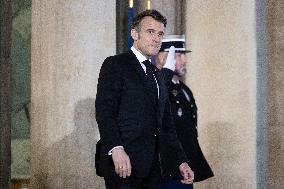 Emmanuel Macron welcomes UAE President for a Work Dinner - Paris RL
