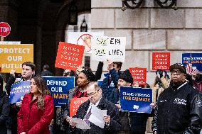 Lawmakers Protest Funding Cuts At Environmental Protection Agency