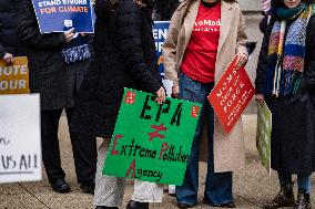 Lawmakers Protest Funding Cuts At Environmental Protection Agency