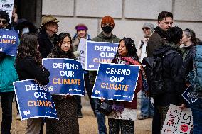 Lawmakers Protest Funding Cuts At Environmental Protection Agency