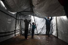 Tents Damaged by Heavy Rain - Gaza