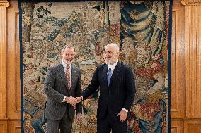 The King Receives The PM Of Albania - Madrid