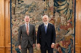 The King Receives The PM Of Albania - Madrid