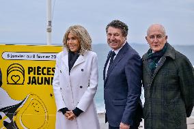 Brigitte Macron At "Pieces Jaunes" Closing Ceremony - Nice