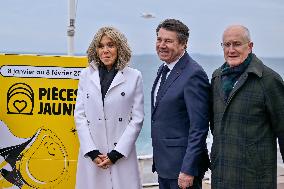 Brigitte Macron At "Pieces Jaunes" Closing Ceremony - Nice