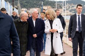 Brigitte Macron At "Pieces Jaunes" Closing Ceremony - Nice