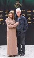 Richard Gere And Wife At 39th Goya Awards Photocall - Spain
