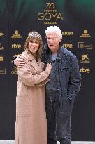 Richard Gere And Wife At 39th Goya Awards Photocall - Spain