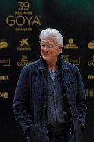 Richard Gere And Wife At 39th Goya Awards Photocall - Spain