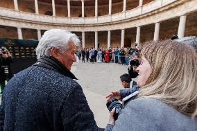 Richard Gere And Wife At 39th Goya Awards Photocall - Spain