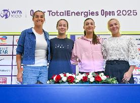 WTA Qatar Open Tennis Tournamen 2025 - Draw Ceremony