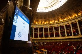 Debate And Vote On Motion Of Censure At The National Assembly, In Paris