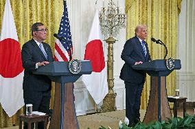 Trump and Japanese PM Ishiba Join Press Conference