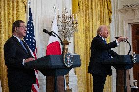 US President Donald Trump Welcomes Japanese Prime Minister Shigeru Ishiba