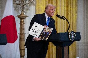 US President Donald Trump Welcomes Japanese Prime Minister Shigeru Ishiba