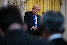 US President Donald Trump Welcomes Japanese Prime Minister Shigeru Ishiba