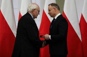 President Of Poland Andrzej Duda In Krakow