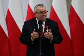 President Of Poland Andrzej Duda In Krakow
