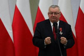 President Of Poland Andrzej Duda In Krakow
