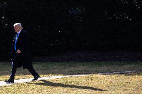 US President Donald Trump Departs the White House
