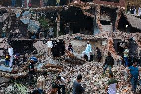 Aftermath Of The Demolition Of Sheikh Mujib’s Residence
