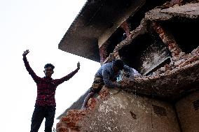 Aftermath Of The Demolition Of Sheikh Mujib’s Residence