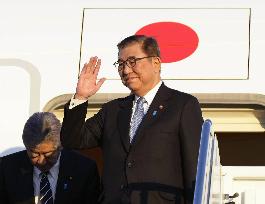 Japan PM Ishiba leaves U.S. after meeting with Trump