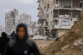 Gaza Transformed Into Rubble-Strewn Wasteland After Israeli Attacks