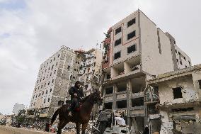 Gaza Transformed Into Rubble-Strewn Wasteland After Israeli Attacks