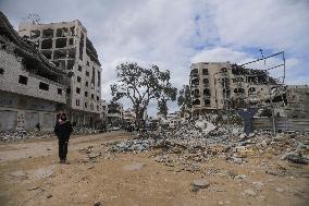 Gaza Transformed Into Rubble-Strewn Wasteland After Israeli Attacks