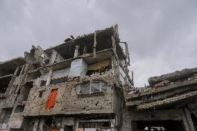 Gaza Transformed Into Rubble-Strewn Wasteland After Israeli Attacks