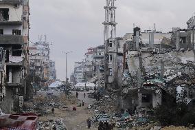 Gaza Transformed Into Rubble-Strewn Wasteland After Israeli Attacks