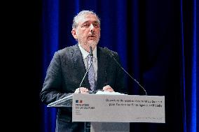 Rachida Dati visit the Summit for Action on Artificial Intelligence at the BNF - Paris AJ