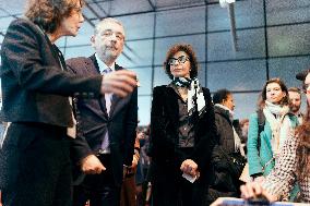 Rachida Dati visit the Summit for Action on Artificial Intelligence at the BNF - Paris AJ