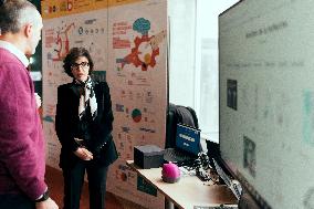 Rachida Dati visit the Summit for Action on Artificial Intelligence at the BNF - Paris AJ