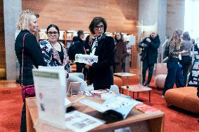 Rachida Dati visit the Summit for Action on Artificial Intelligence at the BNF - Paris AJ