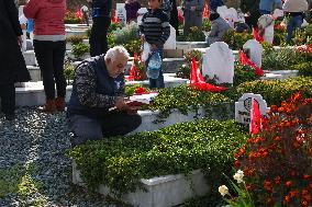 Earthquake Victims Commemorated in Hatay - Turkey