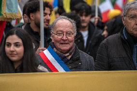 A Rally For Freedom In Iran - Paris