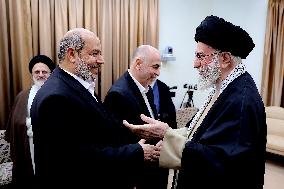 Ayatollah Ali Khamenei Meets With Hamas Leaders - Tehran