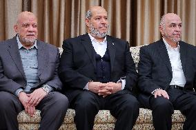 Ayatollah Ali Khamenei Meets With Hamas Leaders - Tehran