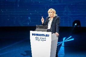 Marine Le Pen At Patriots Summit - Madrid